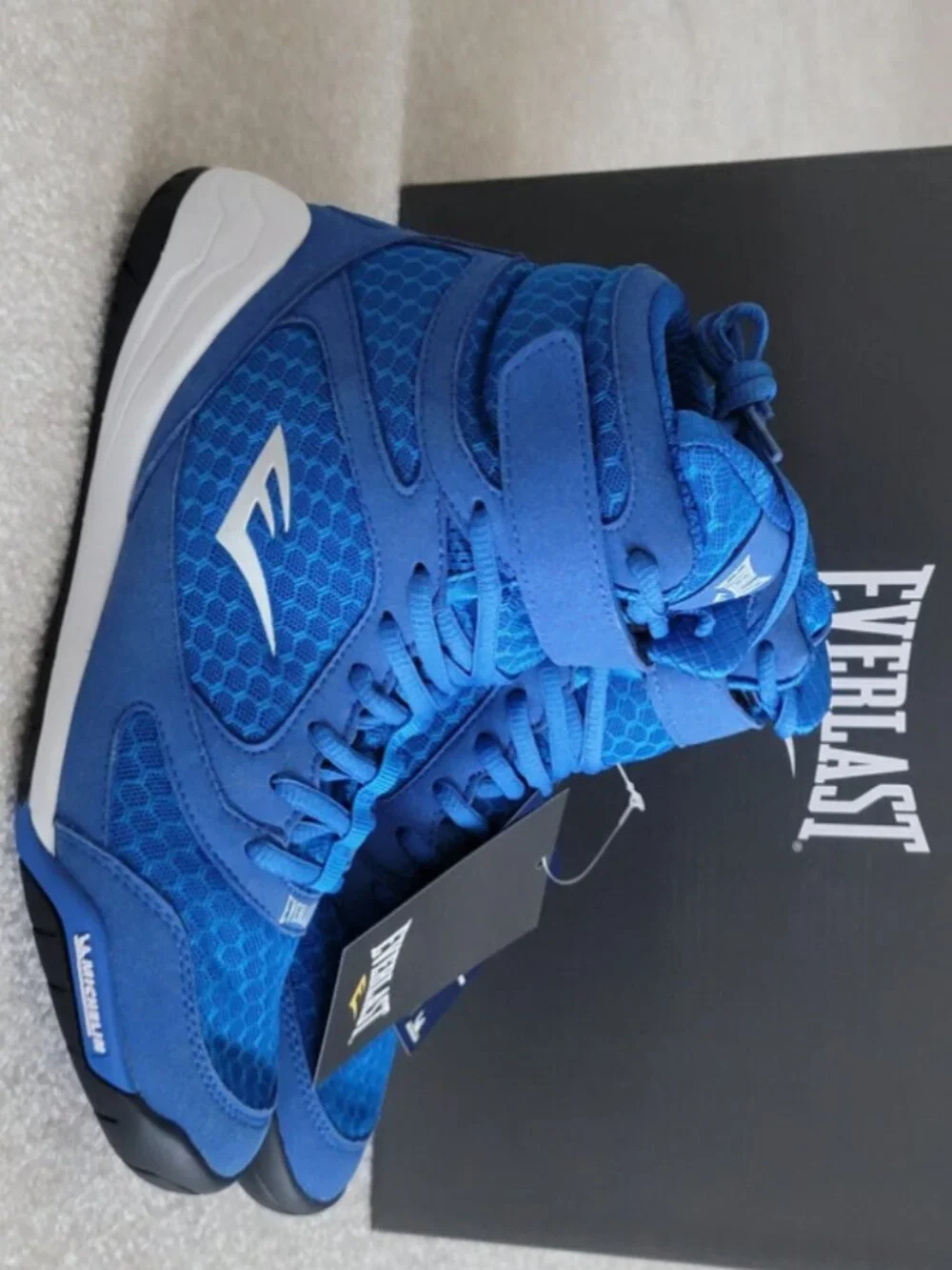 Everlast Elite Boxing Shoes - Size 6, Blue